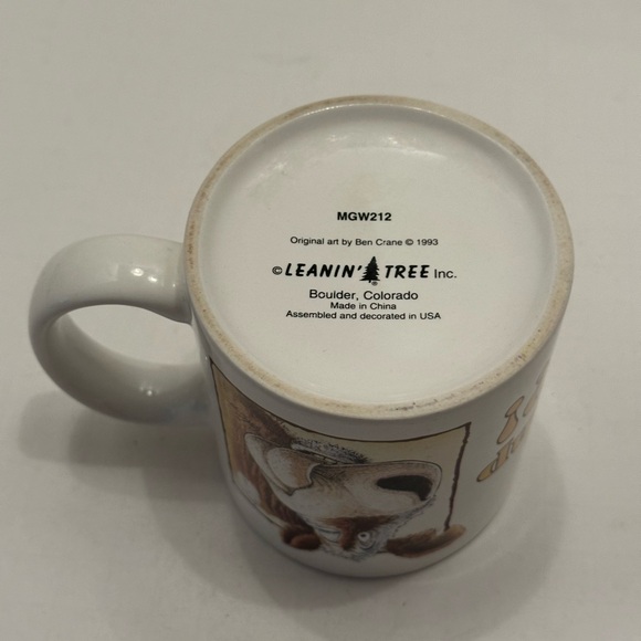 Leanin Tree One Lump or Two Cow Ceramic Vintage Humorous Mug Ben Crane - Picture 4 of 6